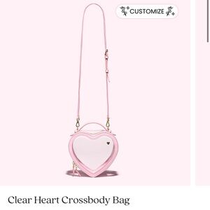 Stoney Clover Lane Pink Heart Crossbody Bag